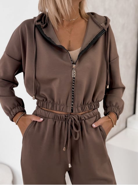 KOMPLET DRESOWY AMEDDA CIEMNOBEŻOWY