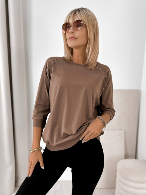 BLUZKA CONSTANCE BRĄZOWA