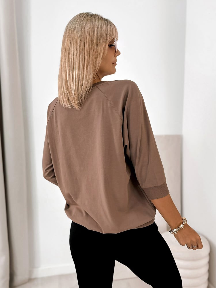 BLUZKA CONSTANCE BRĄZOWA