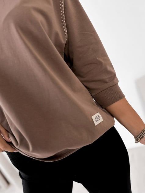 BLUZKA CONSTANCE BRĄZOWA