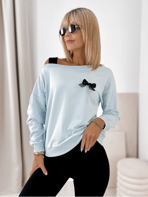 BLUZA BRONTE BŁĘKITNA