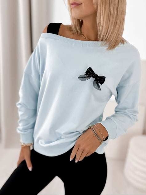 BLUZA BRONTE BŁĘKITNA