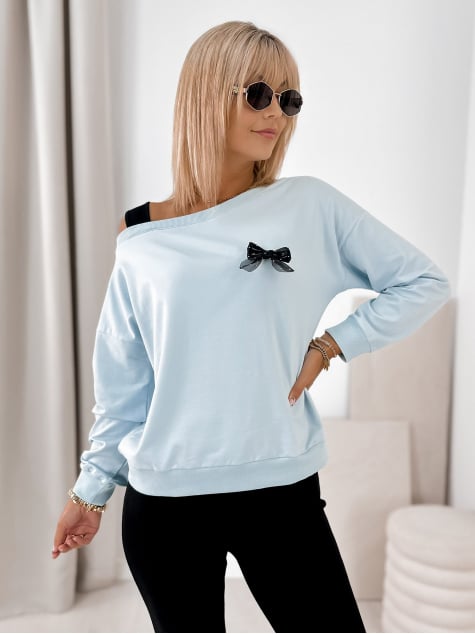 BLUZA BRONTE BŁĘKITNA