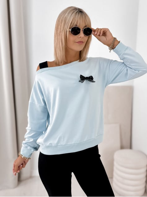 BLUZA BRONTE BŁĘKITNA