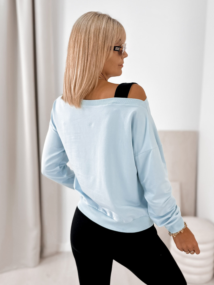 BLUZA BRONTE BŁĘKITNA