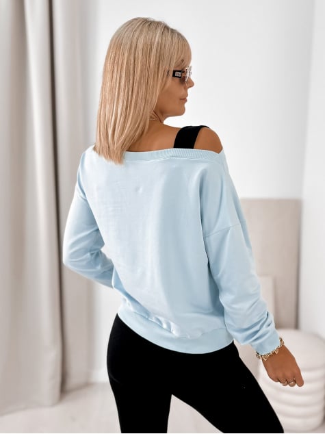 BLUZA BRONTE BŁĘKITNA