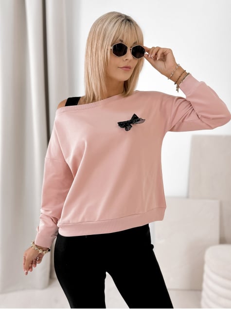 BLUZA BRONTE PUDROWY RÓŻ
