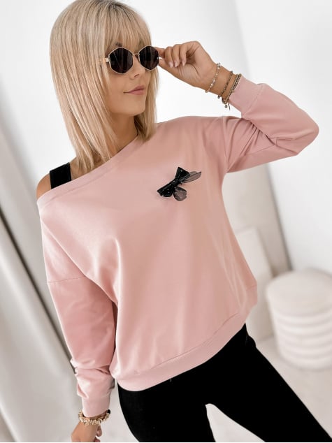 BLUZA BRONTE PUDROWY RÓŻ