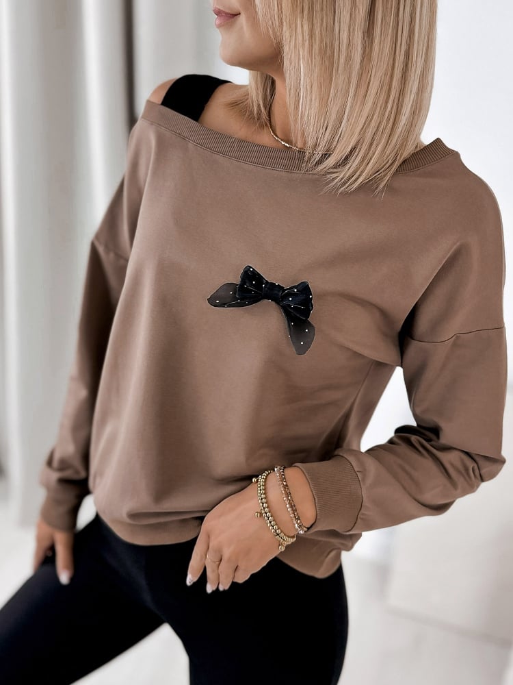 BLUZA BRONTE BRĄZOWA