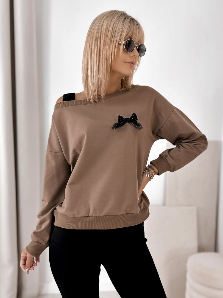 BLUZA BRONTE BRĄZOWA