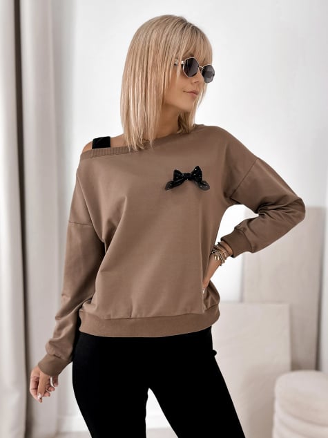 BLUZA BRONTE BRĄZOWA