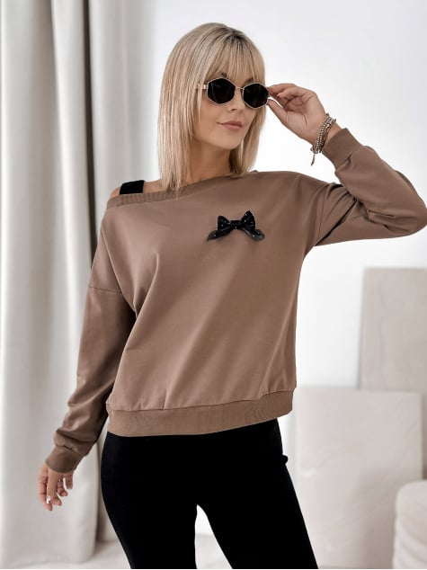 BLUZA BRONTE BRĄZOWA