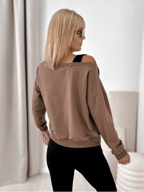 BLUZA BRONTE BRĄZOWA