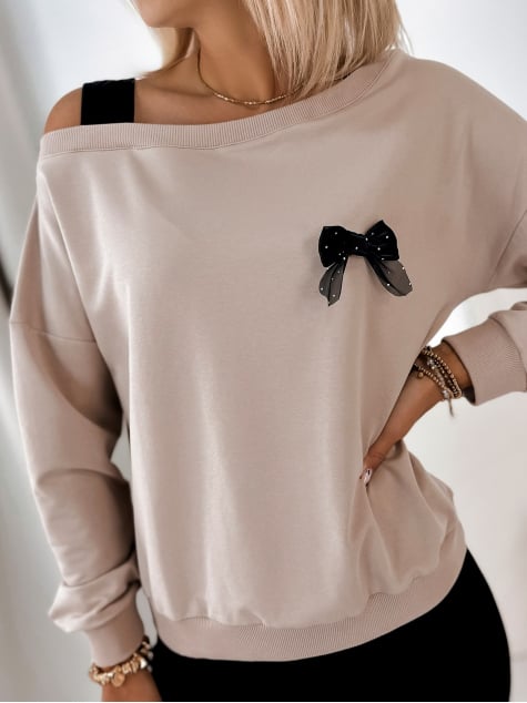 BLUZA BRONTE BEŻOWA