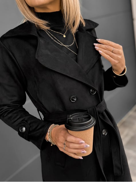 PŁASZCZ AKRAM CZARNY