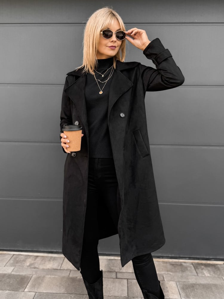 PŁASZCZ AKRAM CZARNY