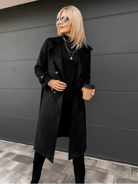 PŁASZCZ AKRAM CZARNY