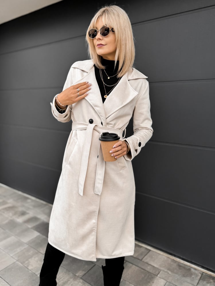 PŁASZCZ AKRAM BEŻOWY