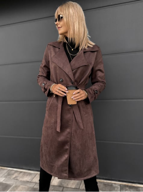 PŁASZCZ AKRAM BRĄZOWY