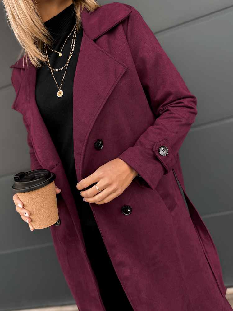 PŁASZCZ AKRAM BORDOWY