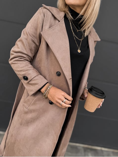 PŁASZCZ AKRAM KARMELOWY