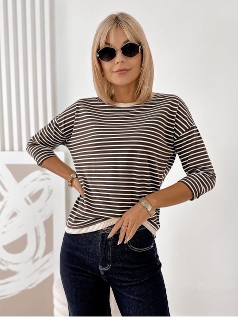 BLUZKA FANNY BRĄZOWA