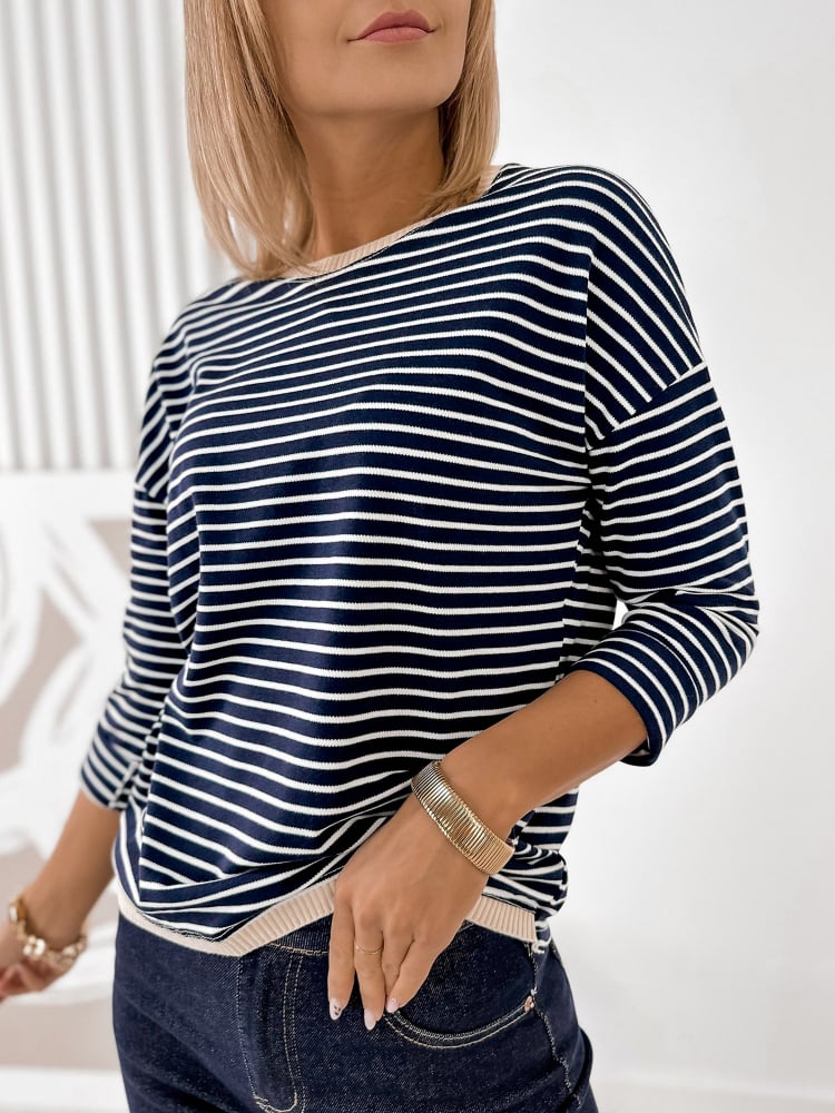 BLUZKA FANNY GRANATOWA