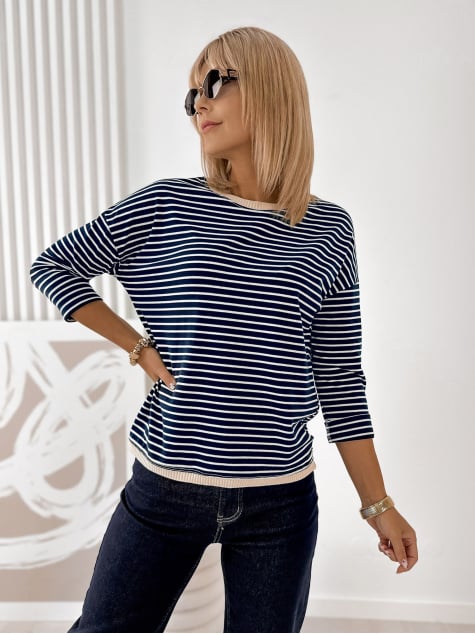 BLUZKA FANNY GRANATOWA