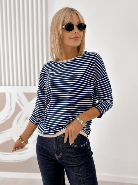 BLUZKA FANNY GRANATOWA