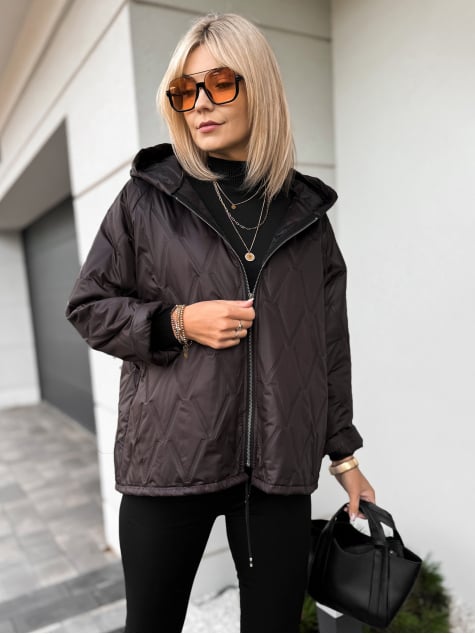 KURTKA ELINOR CIEMNOBRĄZOWA