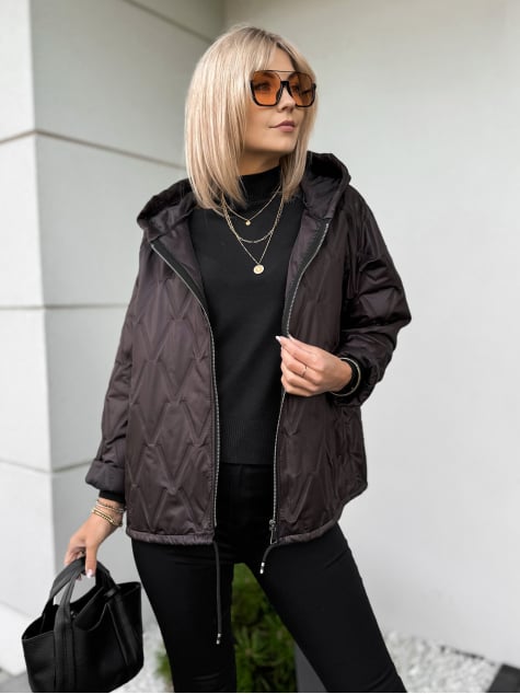 KURTKA ELINOR CIEMNOBRĄZOWA