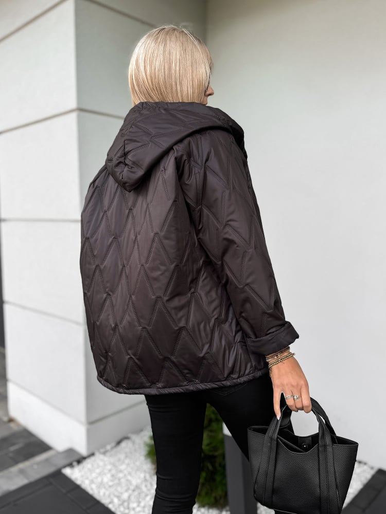 KURTKA ELINOR CIEMNOBRĄZOWA