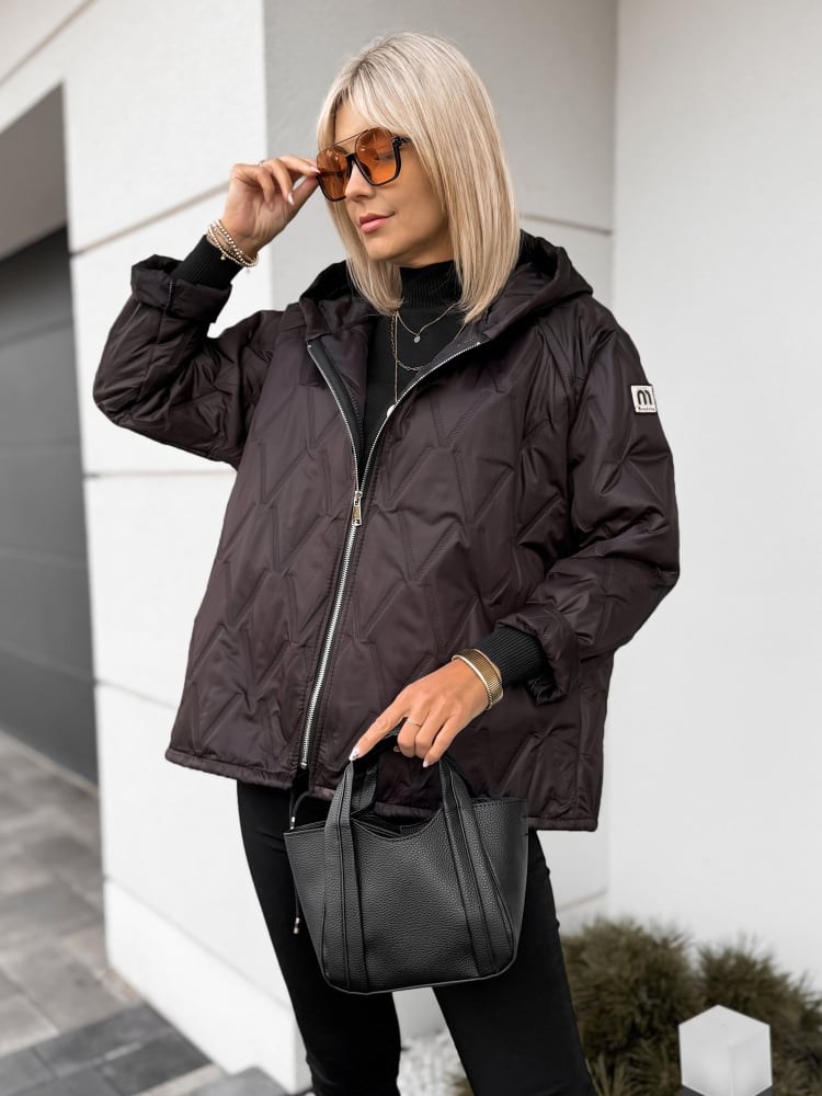 KURTKA ELINOR CIEMNOBRĄZOWA