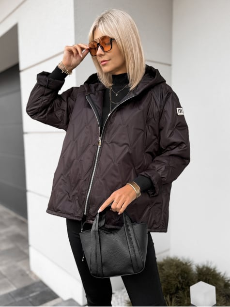 KURTKA ELINOR CIEMNOBRĄZOWA