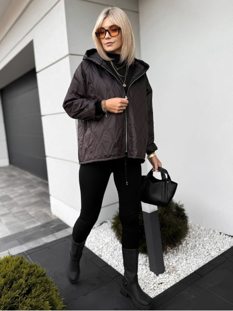 KURTKA ELINOR CIEMNOBRĄZOWA