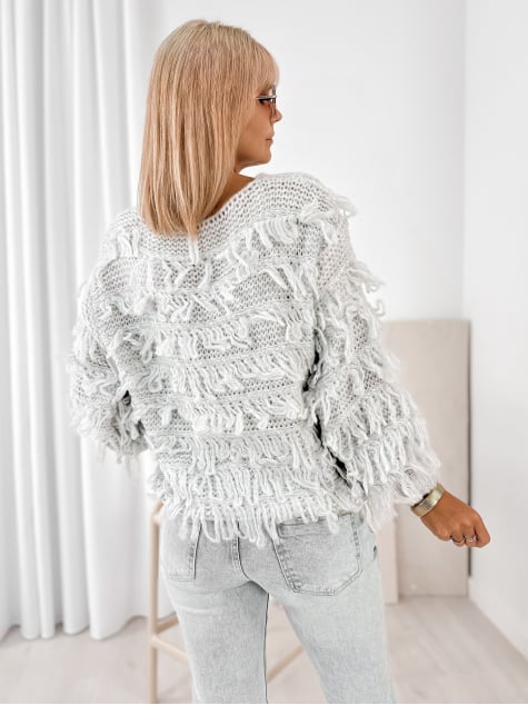 SWETER FELICITE SZARY