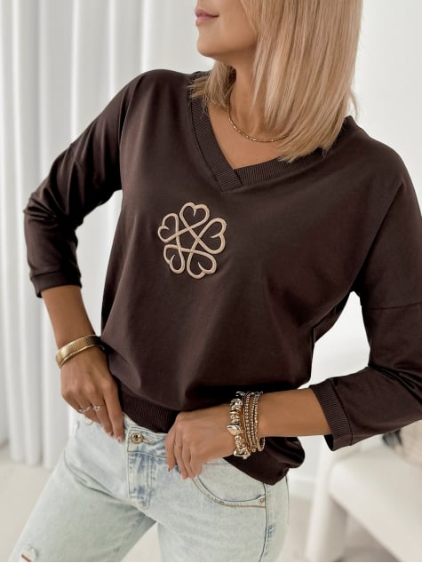 BLUZKA MAGGIE BRĄZOWA