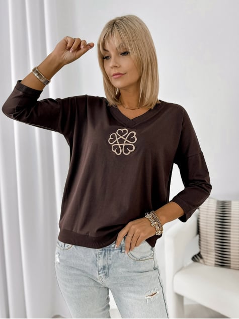 BLUZKA MAGGIE BRĄZOWA