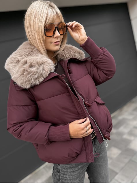 KURTKA AURORA BORDOWA