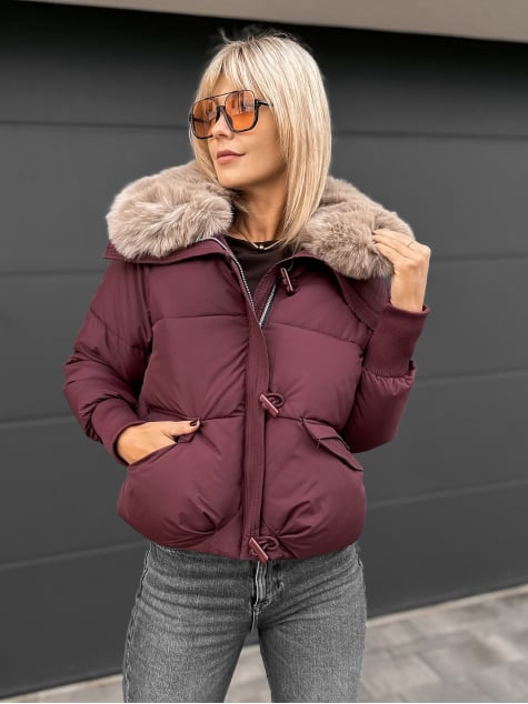 KURTKA AURORA BORDOWA