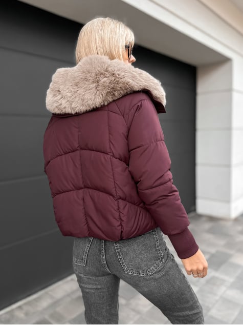 KURTKA AURORA BORDOWA