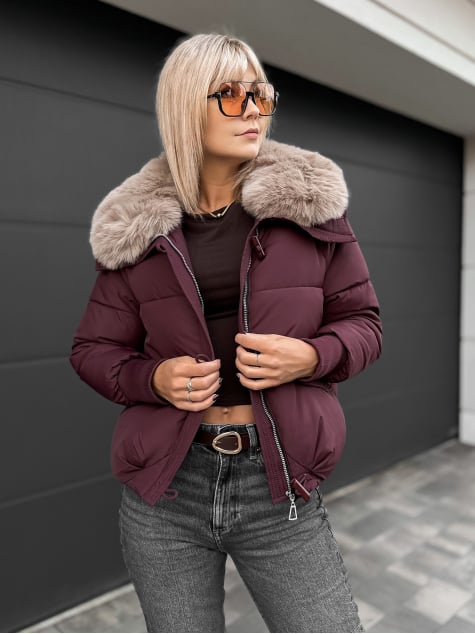 KURTKA AURORA BORDOWA