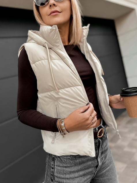 KAMIZELKA TROUVILLE BEŻOWA