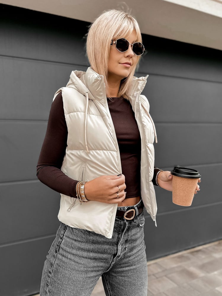 KAMIZELKA TROUVILLE BEŻOWA