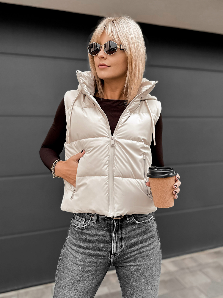 KAMIZELKA TROUVILLE BEŻOWA