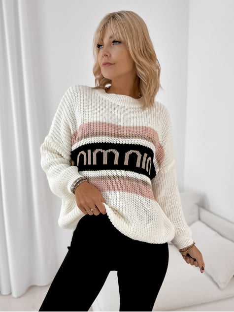 SWETER LAWRENCE ECRU