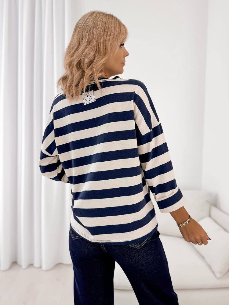 BLUZKA SOLVEIG GRANATOWA