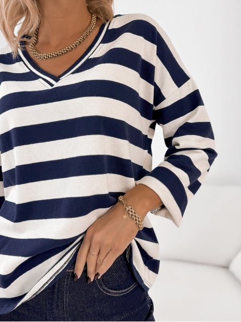 BLUZKA SOLVEIG GRANATOWA