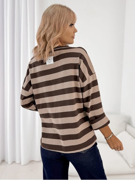 BLUZKA SOLVEIG CIEMNOBEŻOWA