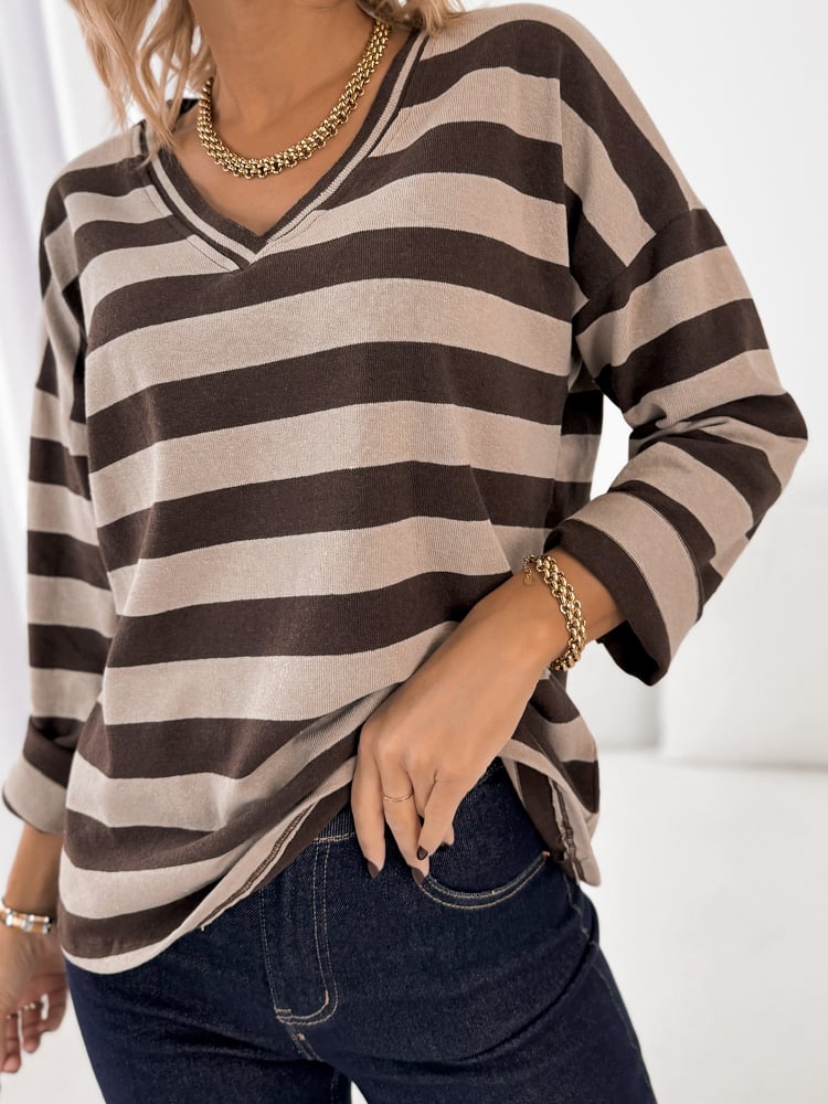 BLUZKA SOLVEIG CIEMNOBEŻOWA